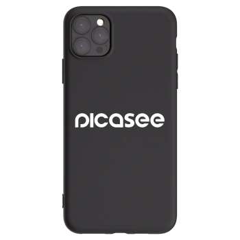 Picasee silikonový černý obal pro Apple iPhone 11 Pro Max - Picasee - new logo - white