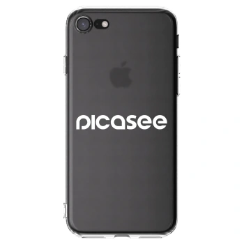 Picasee silikonový průhledný obal pro Apple iPhone 8 - Picasee - new logo - white