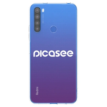 Picasee silikonový průhledný obal pro Xiaomi Redmi Note 8T - Picasee - new logo - white