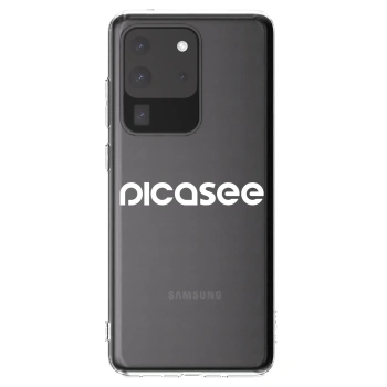 Picasee silikonový průhledný obal pro Samsung Galaxy S20 Ultra 5G G988F - Picasee - new logo - white