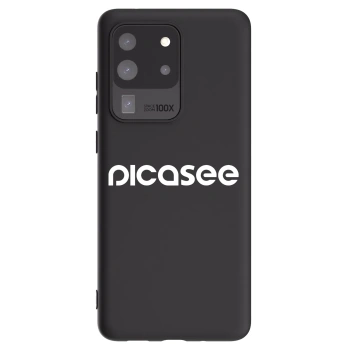 Picasee silikonový černý obal pro Samsung Galaxy S20 Ultra 5G G988F - Picasee - new logo - white