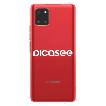 Picasee silikonový průhledný obal pro Samsung Galaxy Note 10 Lite N770F - Picasee - new logo - white
