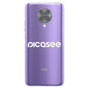 Picasee silikonový průhledný obal pro Xiaomi Poco F2 Pro - Picasee - new logo - white