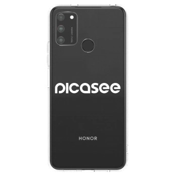 Obal pro Honor 9A - Picasee - new logo - white