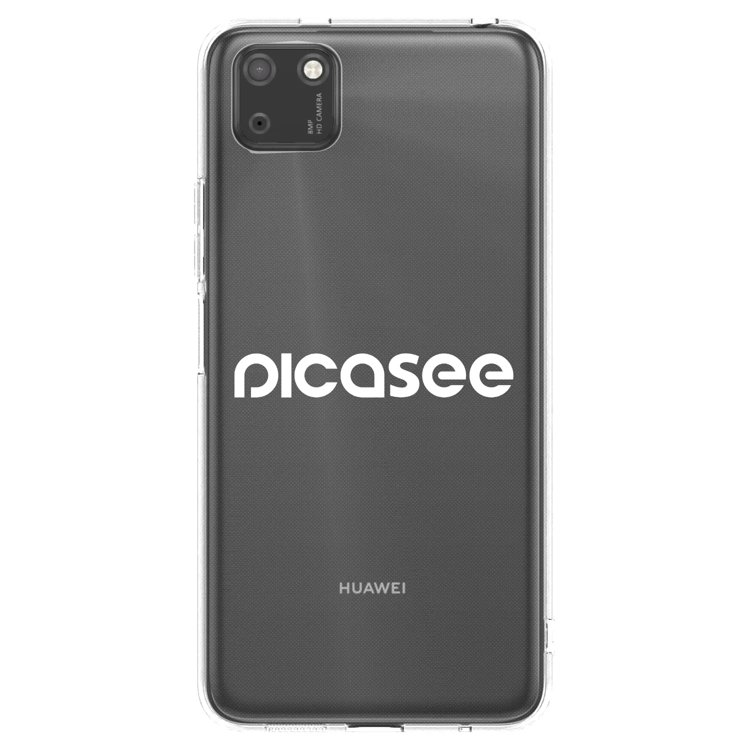 Picasee silikonový průhledný obal pro Huawei Y5P - Picasee - new logo - white
