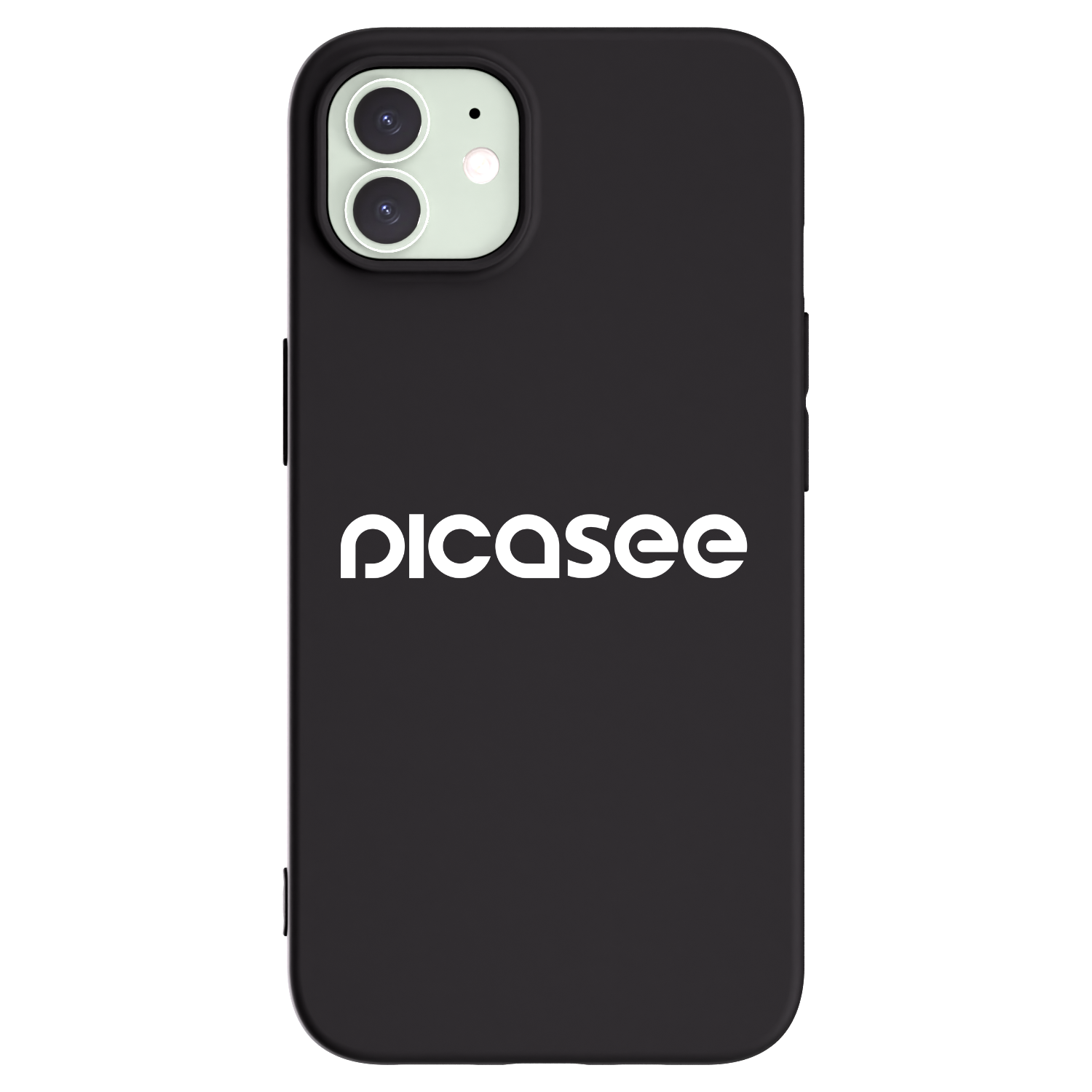 Picasee silikonový černý obal pro Apple iPhone 12 - Picasee - new logo - white
