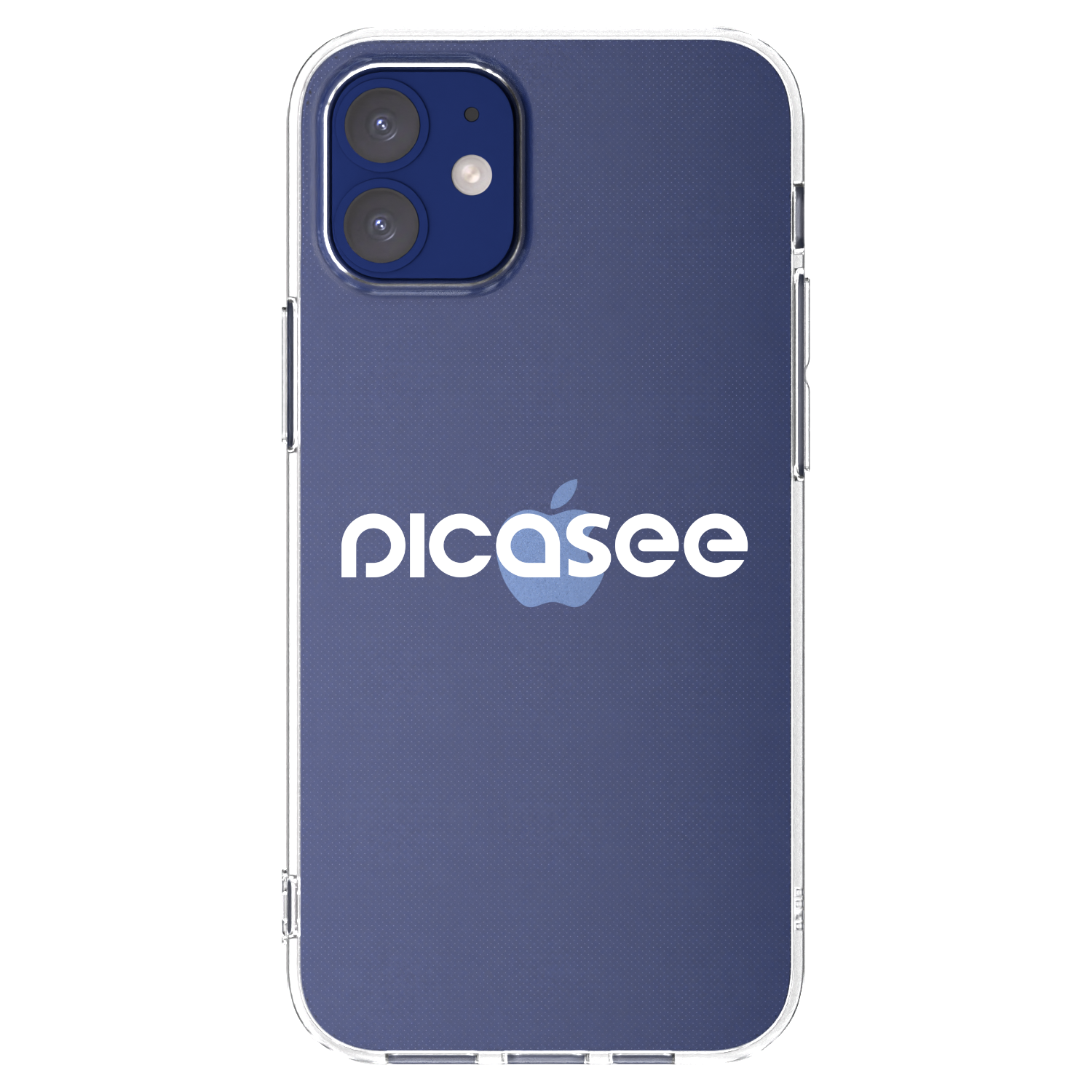 Picasee silikonový průhledný obal pro Apple iPhone 12 mini - Picasee - new logo - white