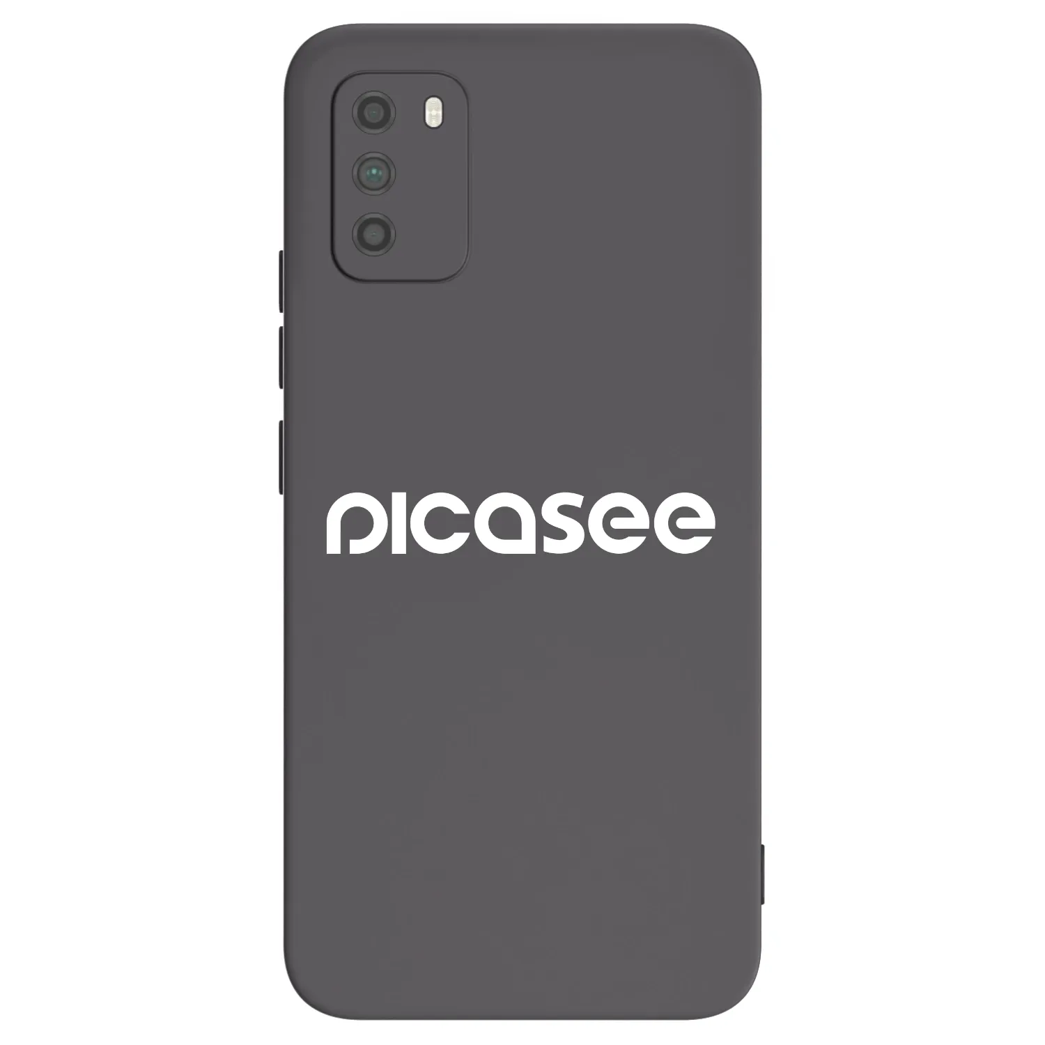 Picasee silikonový černý obal pro Xiaomi Poco M3 - Picasee - new logo - white