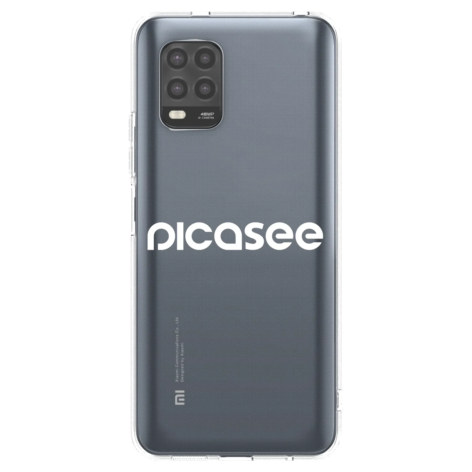 Picasee silikonový průhledný obal pro Xiaomi Mi 10 Lite - Picasee - new logo - white