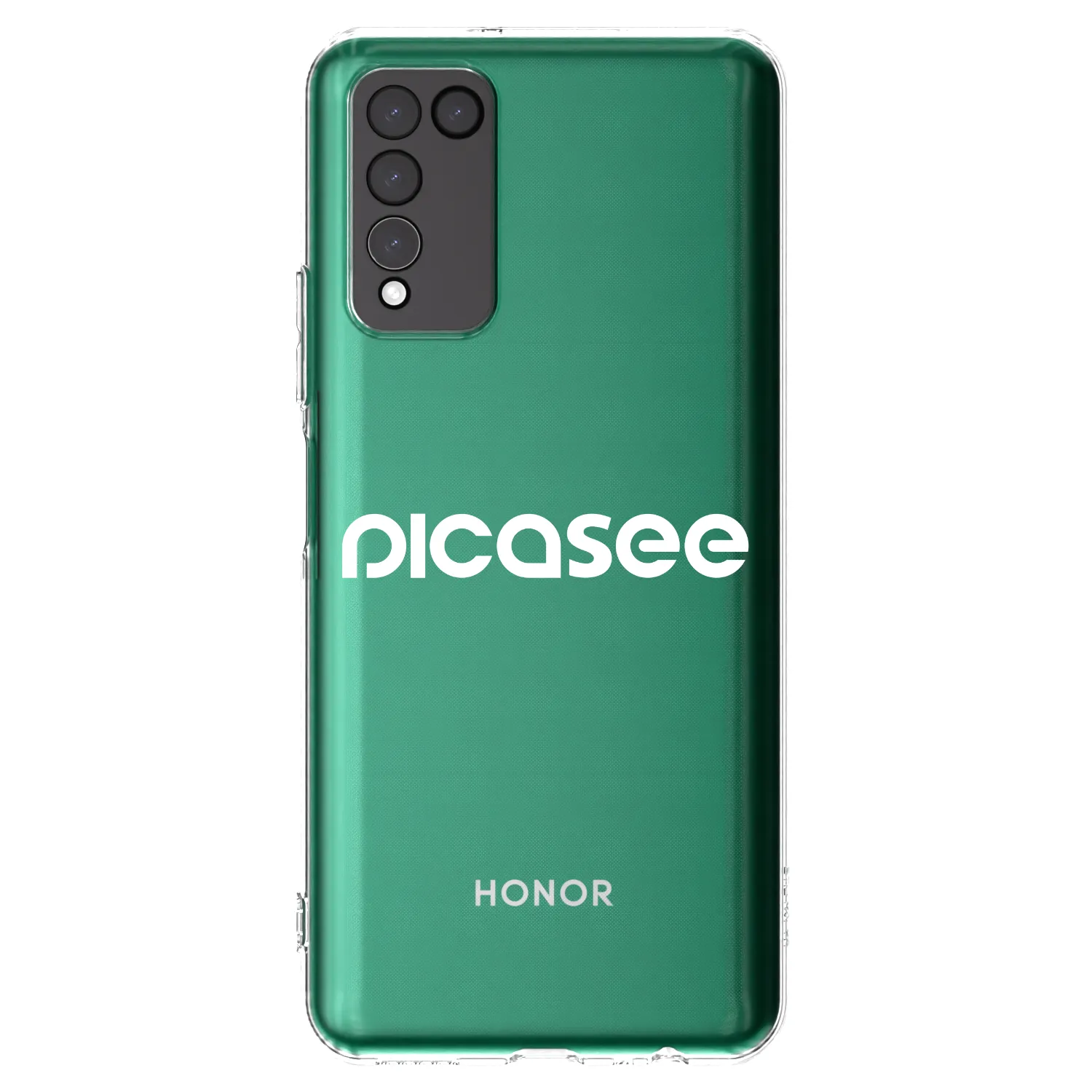 Picasee silikonový průhledný obal pro Honor 10X Lite - Picasee - new logo - white