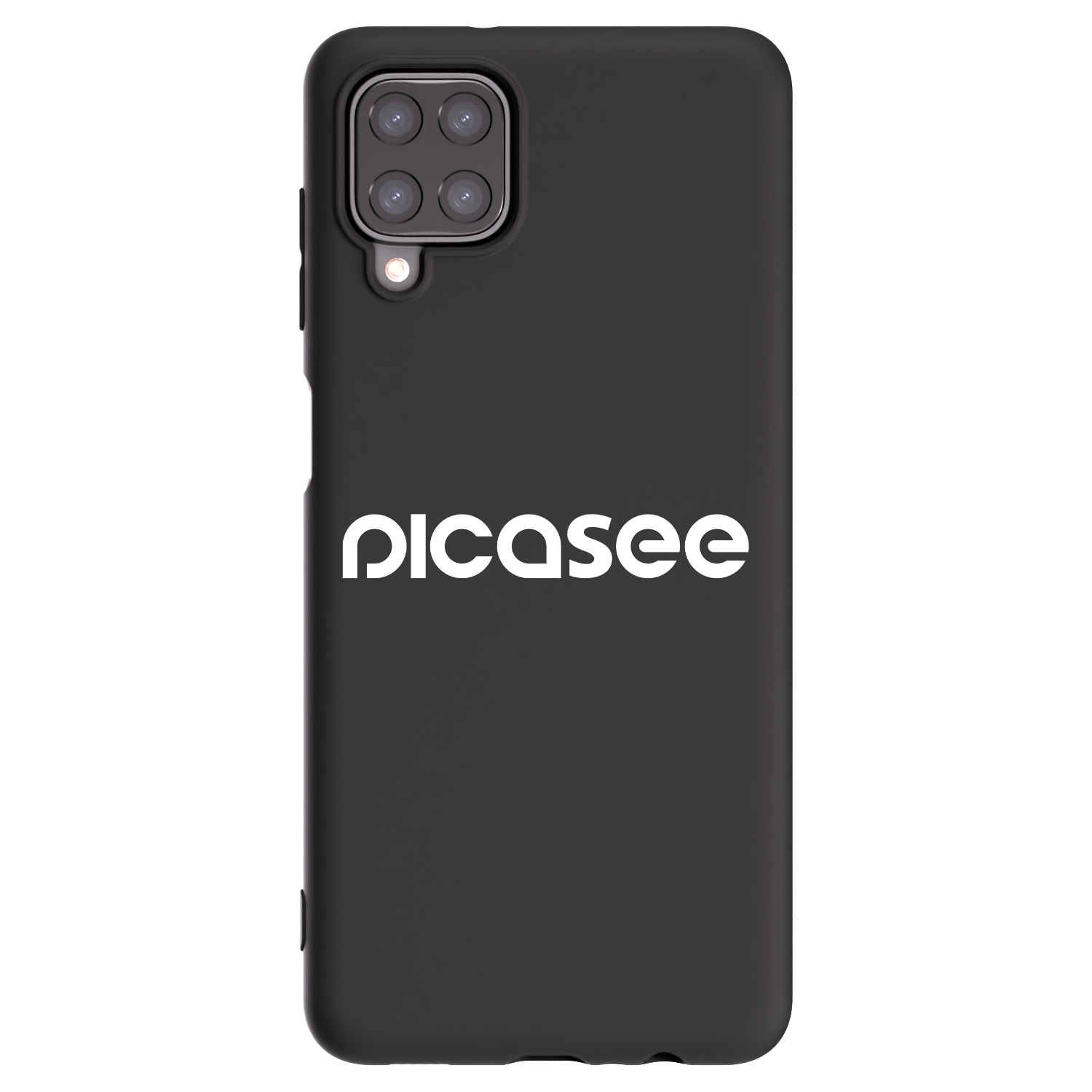Picasee silikonový černý obal pro Samsung Galaxy A12 A125F - Picasee - new logo - white