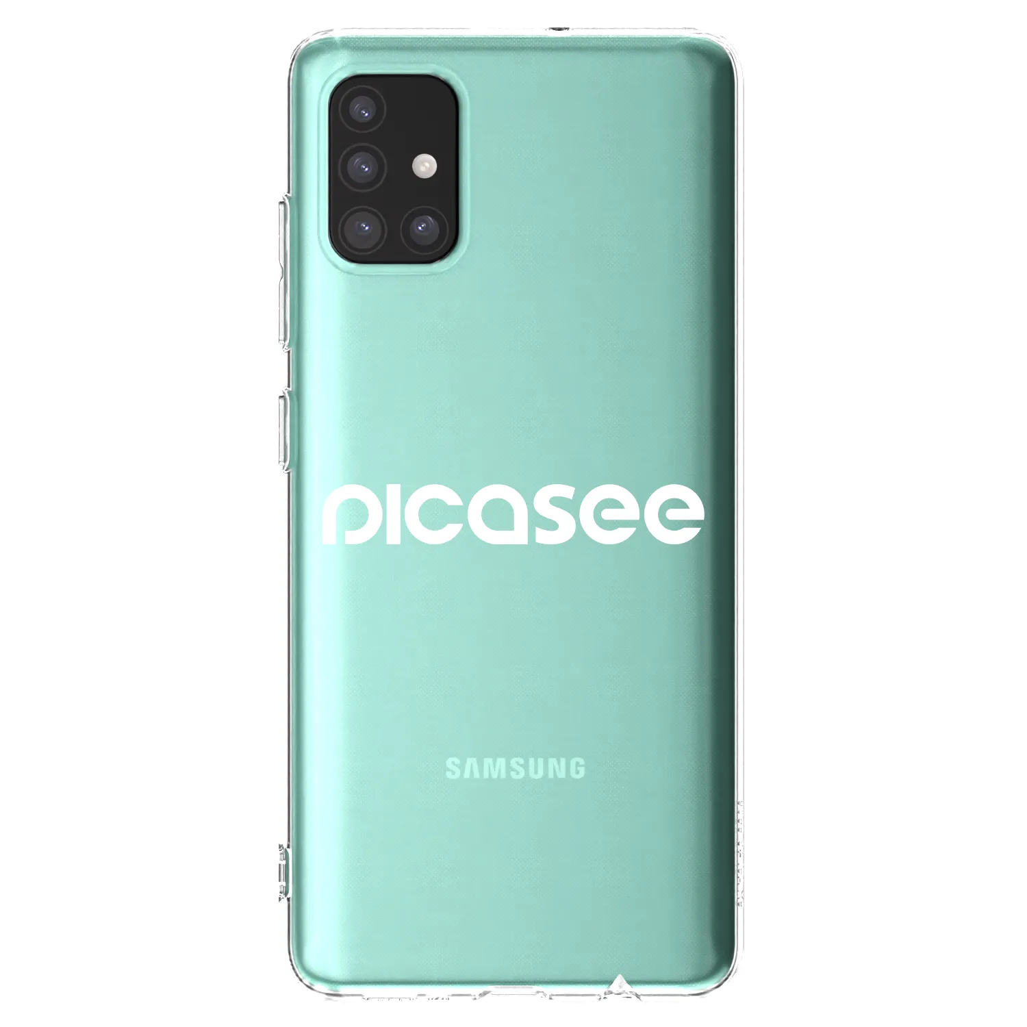 Picasee silikonový průhledný obal pro Samsung Galaxy M31s - Picasee - new logo - white