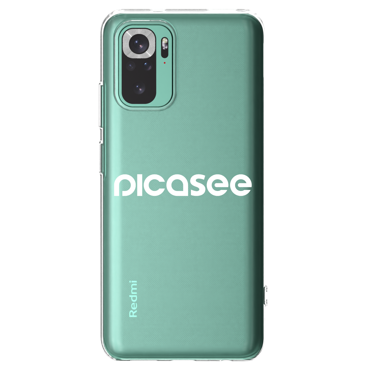 Picasee silikonový průhledný obal pro Xiaomi Redmi Note 10 Pro - Picasee - new logo - white