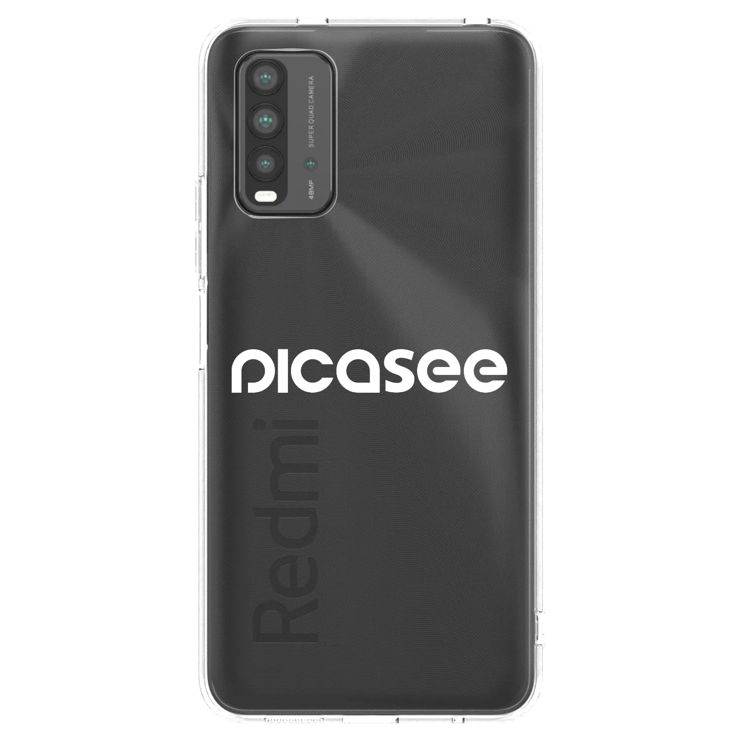 Picasee silikonový černý obal pro Xiaomi Redmi 9T - Picasee - new logo - white