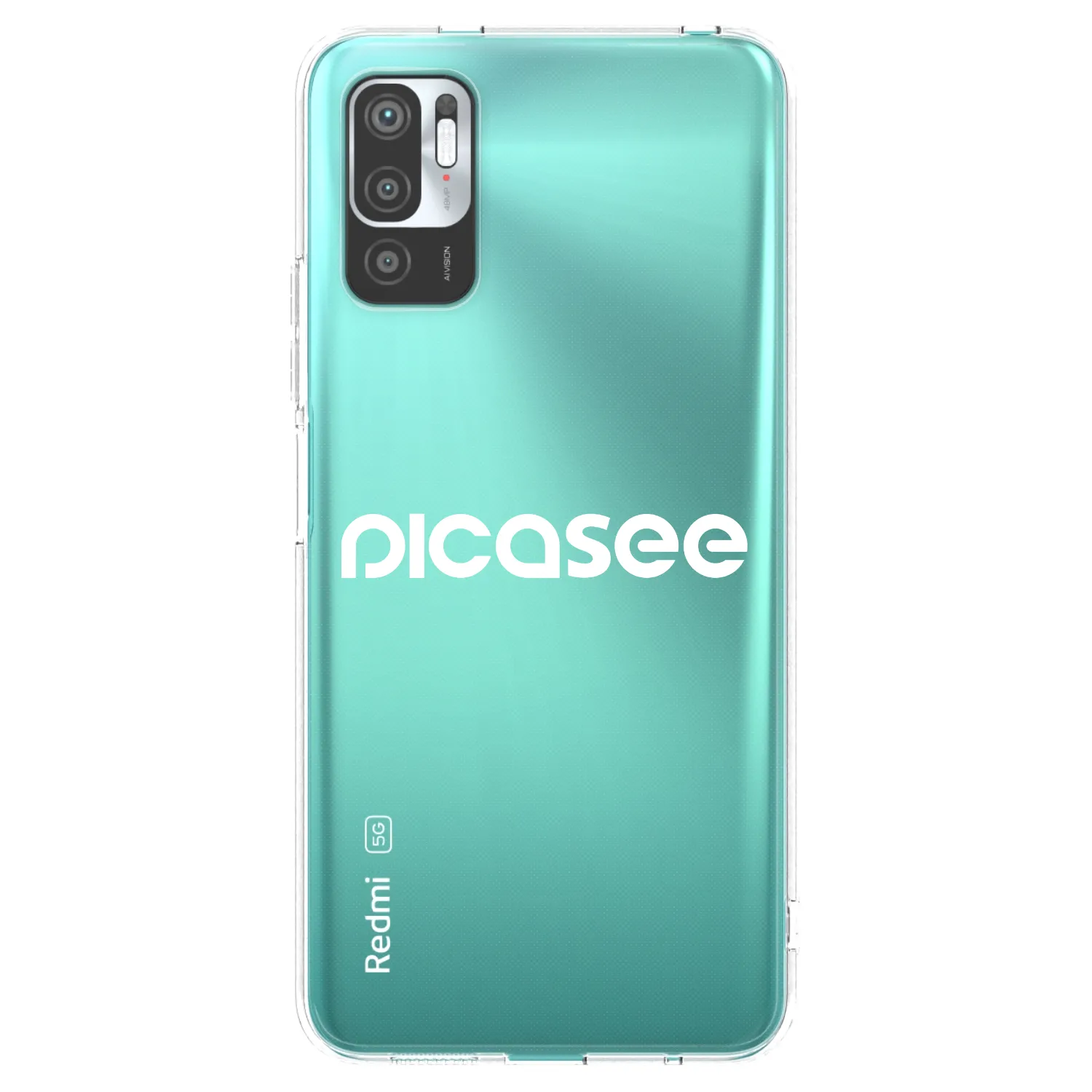 Picasee silikonový průhledný obal pro Xiaomi Redmi Note 10 5G - Picasee - new logo - white