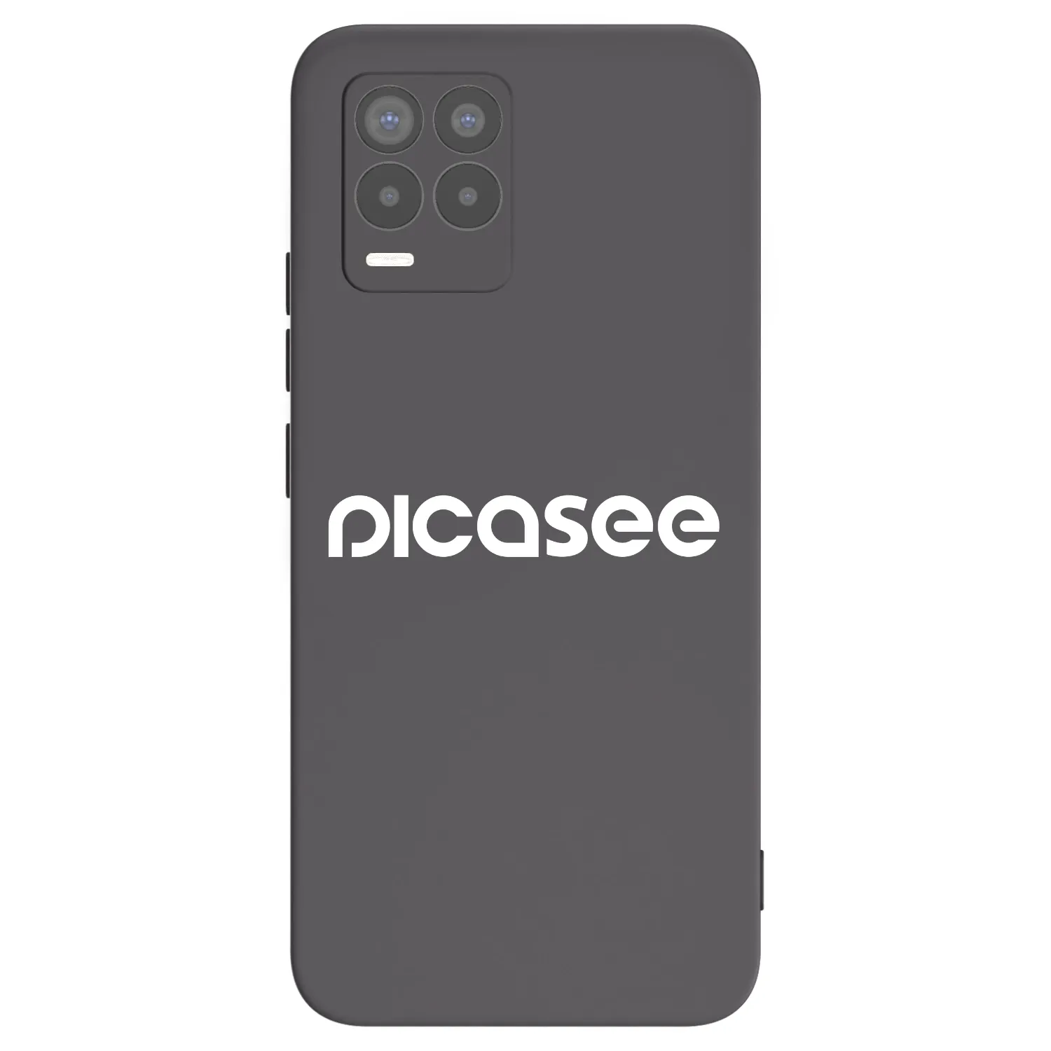 Picasee silikonový černý obal pro Realme 8 4G - Picasee - new logo - white