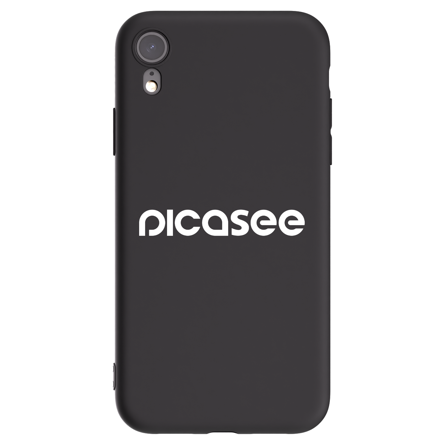 Picasee silikonový černý obal pro Apple iPhone XR - Picasee - new logo - white