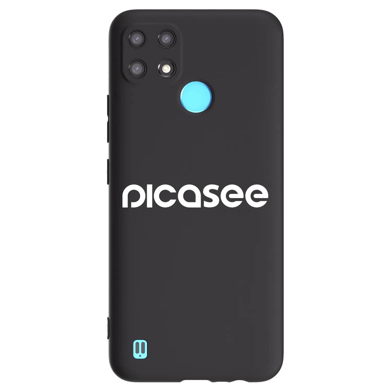 Picasee silikonový černý obal pro Realme C21 - Picasee - new logo - white
