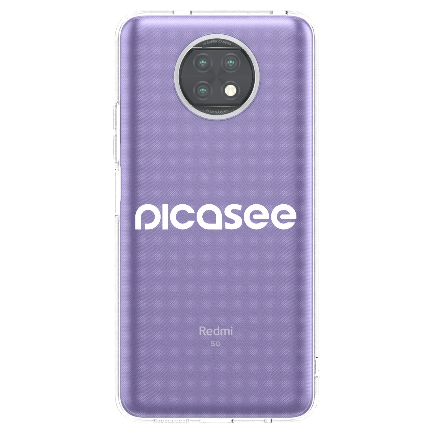 Picasee silikonový průhledný obal pro Xiaomi Redmi Note 9T - Picasee - new logo - white