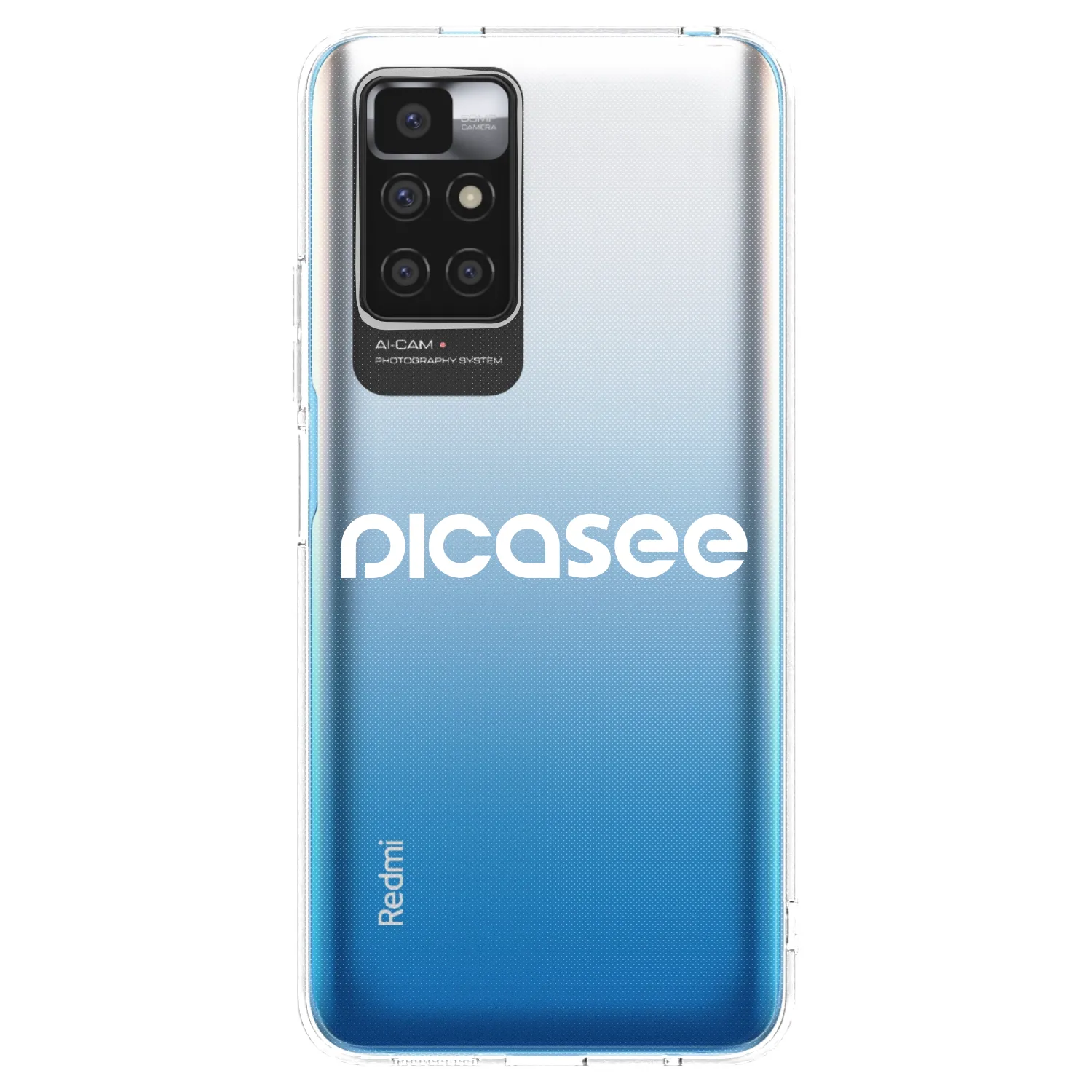 Picasee silikonový průhledný obal pro Xiaomi Redmi 10 - Picasee - new logo - white