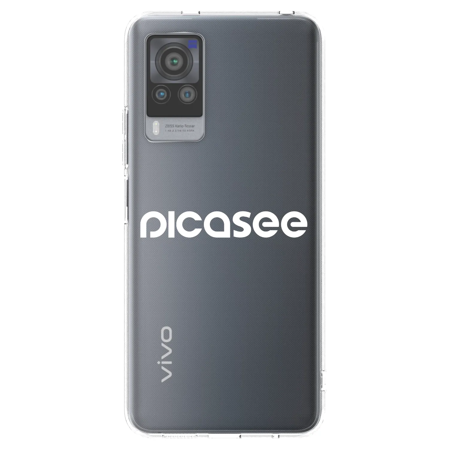 Picasee silikonový průhledný obal pro Vivo X60 Pro 5G - Picasee - new logo - white