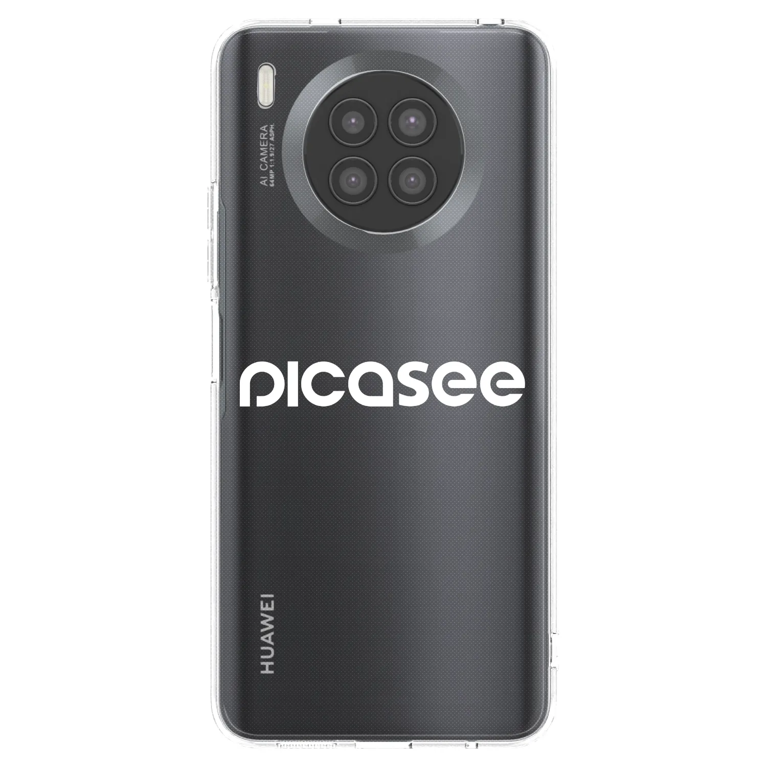 Picasee silikonový průhledný obal pro Huawei Nova 8i - Picasee - new logo - white