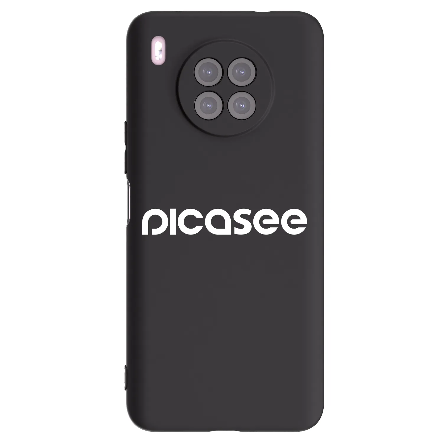 Picasee silikonový černý obal pro Huawei Nova 8i - Picasee - new logo - white