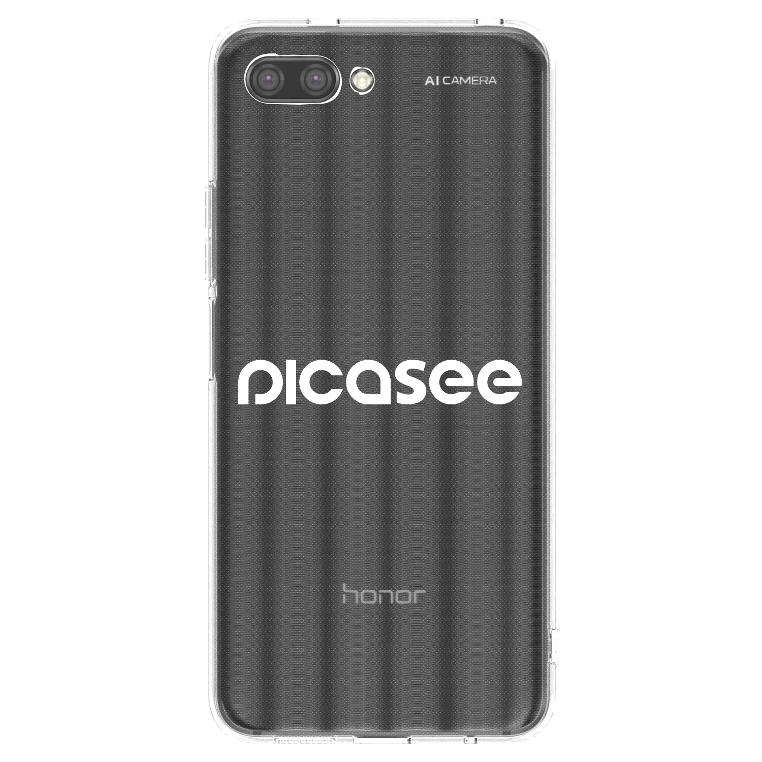 Picasee silikonový průhledný obal pro Honor 10 - Picasee - new logo - white