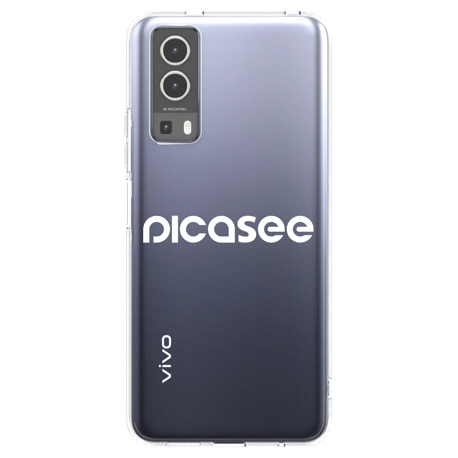 Picasee silikonový průhledný obal pro Vivo Y72 5G - Picasee - new logo - white
