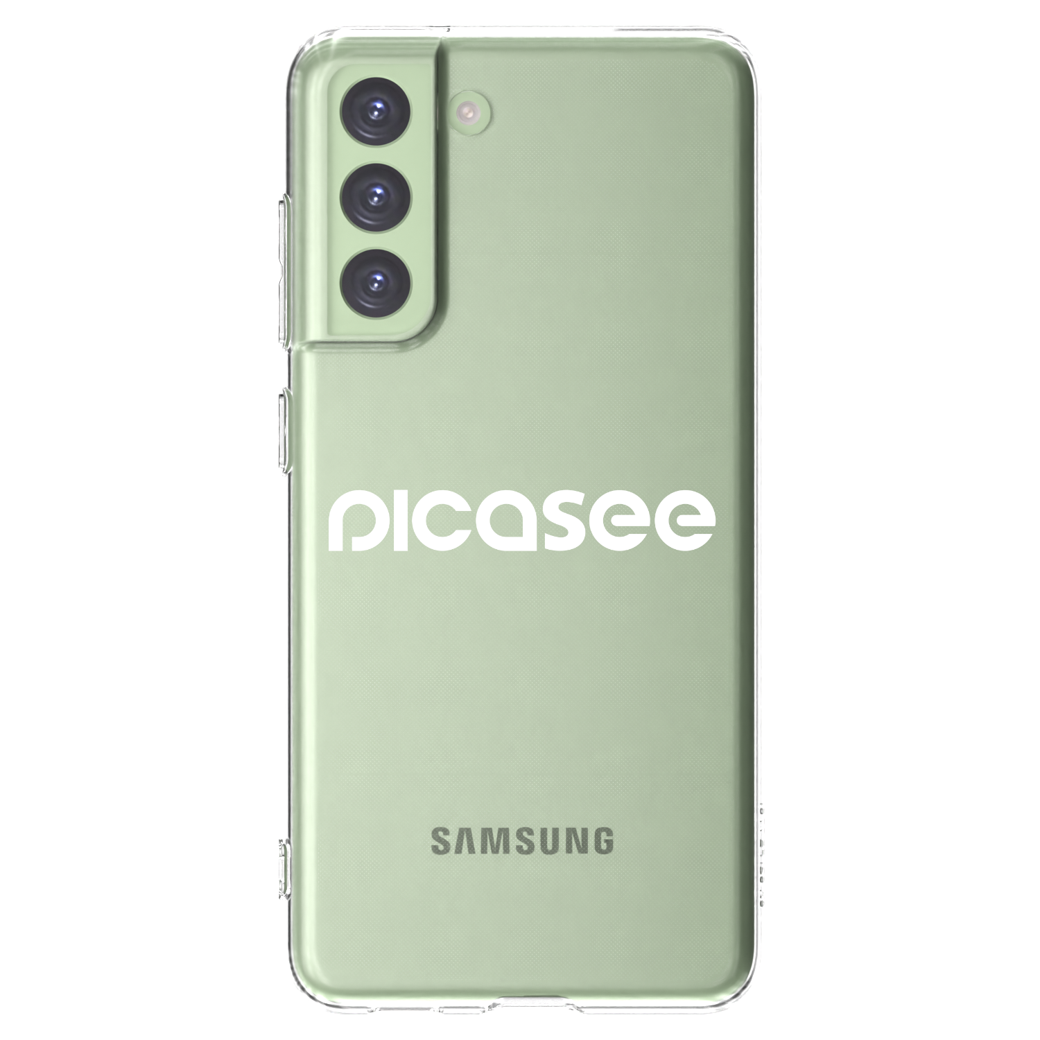 Picasee silikonový průhledný obal pro Samsung Galaxy S21 FE 5G - Picasee - new logo - white