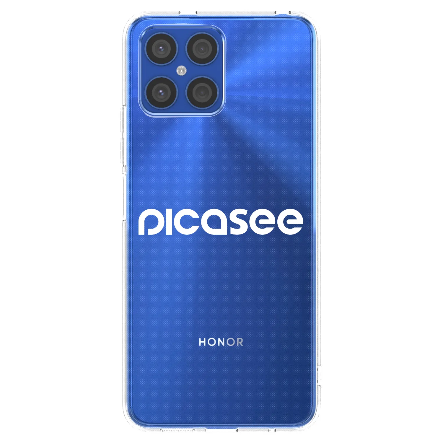 Picasee silikonový průhledný obal pro Honor X8 4G - Picasee - new logo - white