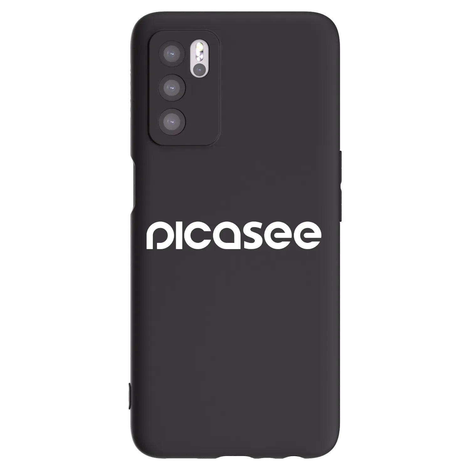 Picasee silikonový černý obal pro OPPO A16s - Picasee - new logo - white