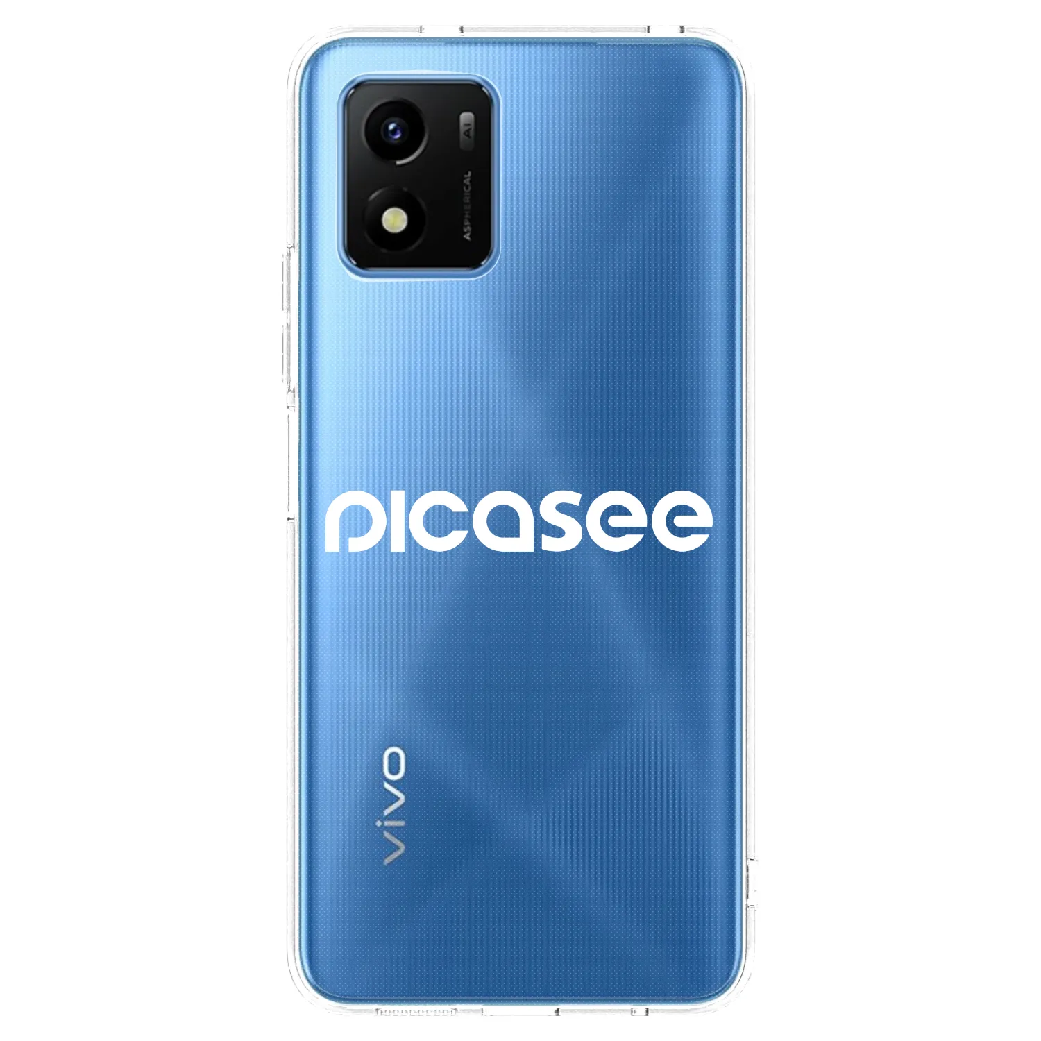 Picasee silikonový průhledný obal pro Vivo Y01 - Picasee - new logo - white