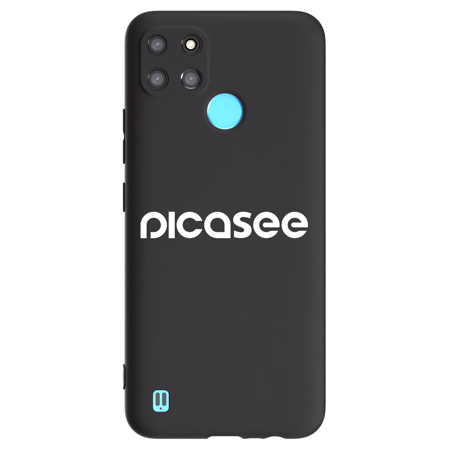 Picasee silikonový černý obal pro Realme C21Y - Picasee - new logo - white