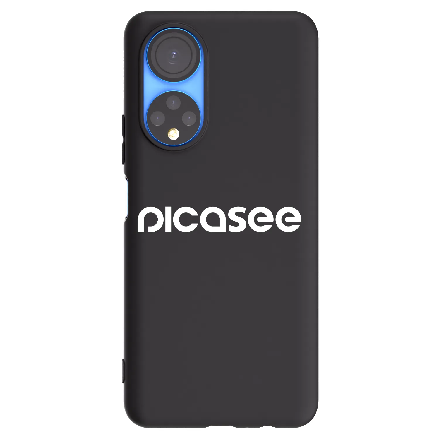 Picasee silikonový černý obal pro Honor X7 - Picasee - new logo - white