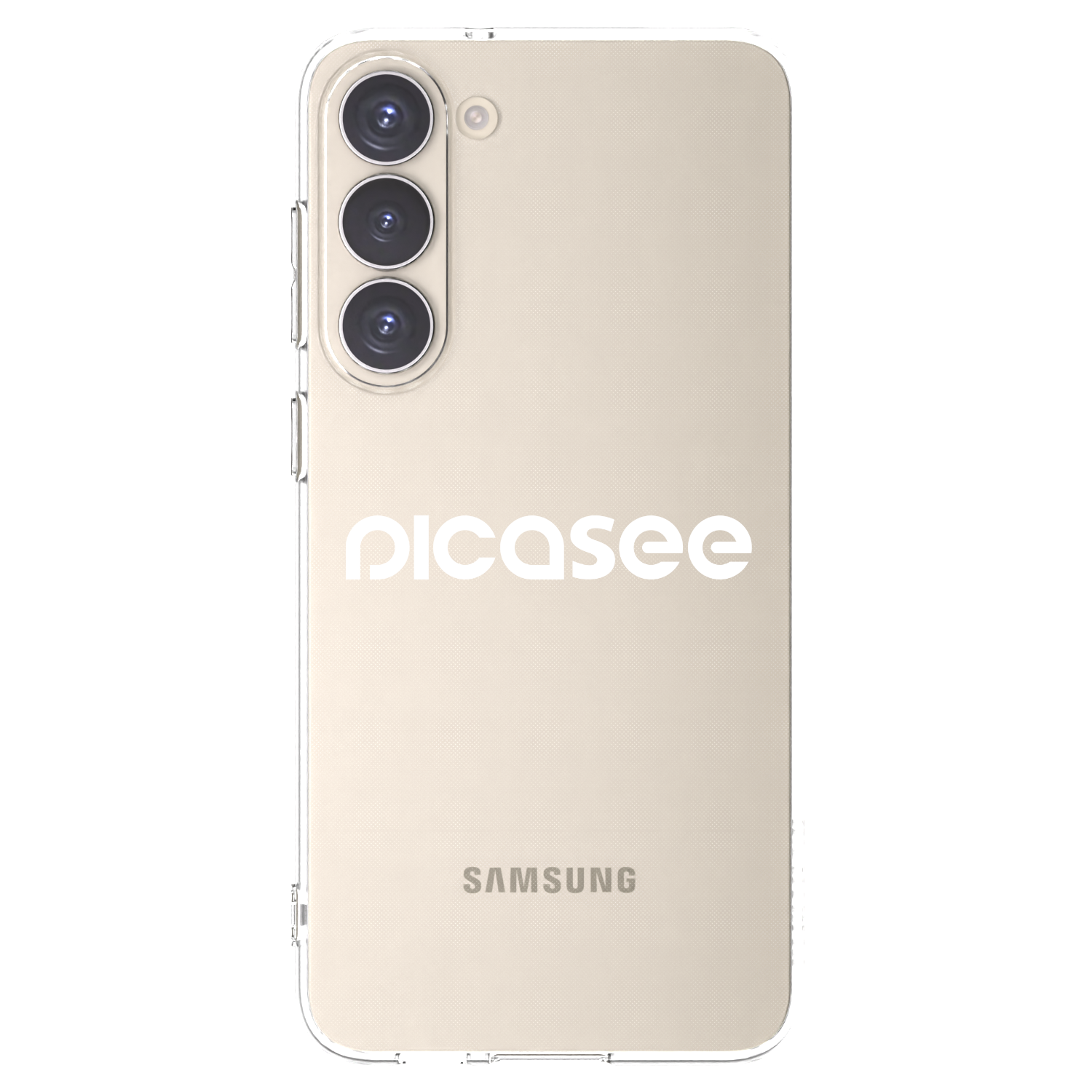 Picasee silikonový průhledný obal pro Samsung Galaxy S23+ 5G - Picasee - new logo - white