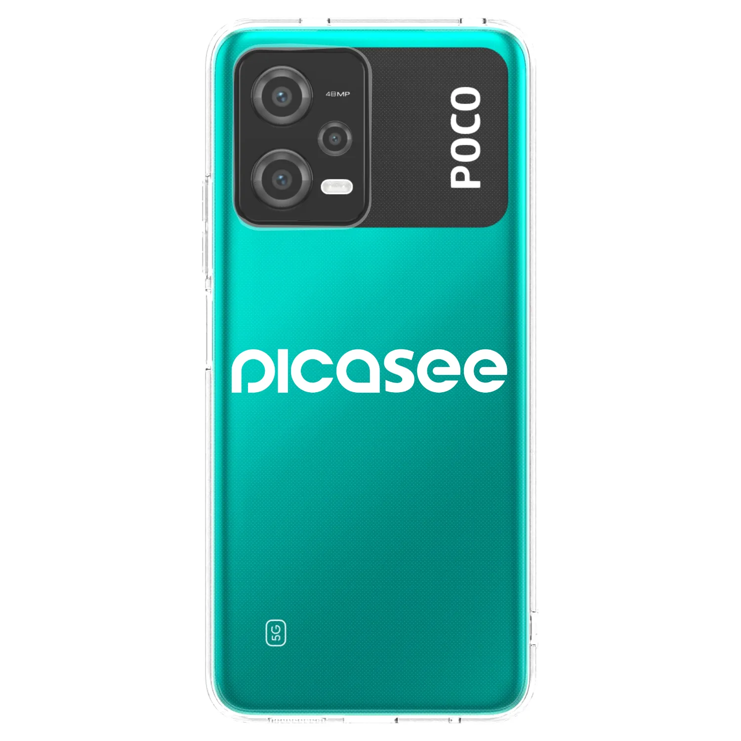 Picasee silikonový průhledný obal pro Xiaomi Poco X5 - Picasee - new logo - white