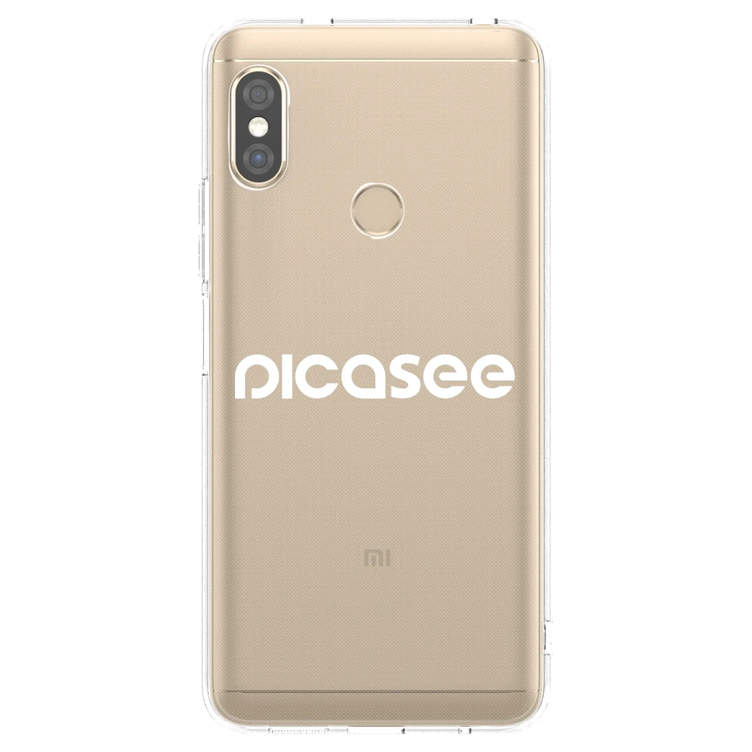 Picasee silikonový průhledný obal pro Xiaomi Redmi Note 5 Global - Picasee - new logo - white