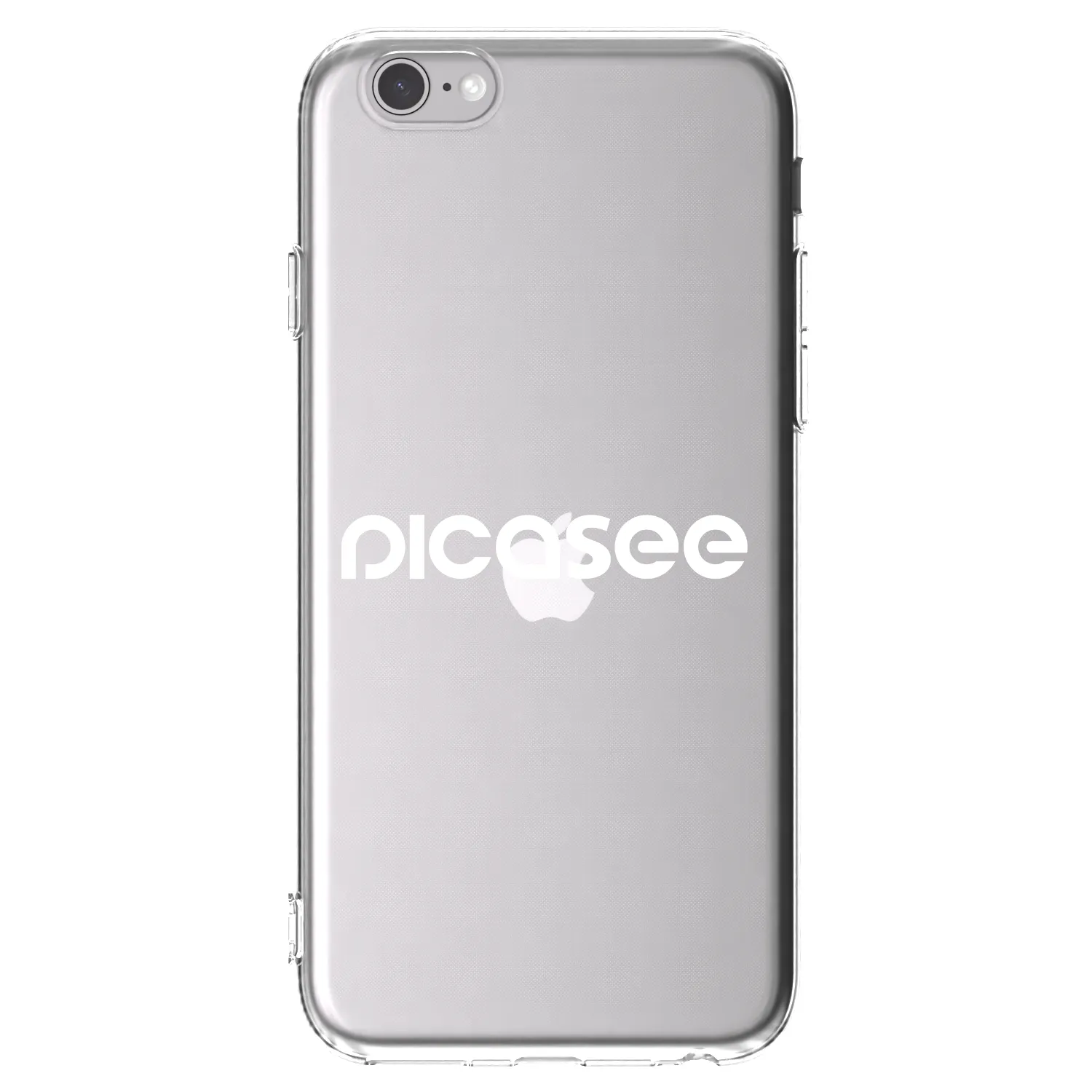 Picasee silikonový průhledný obal pro Apple iPhone 6/6S - Picasee - new logo - white