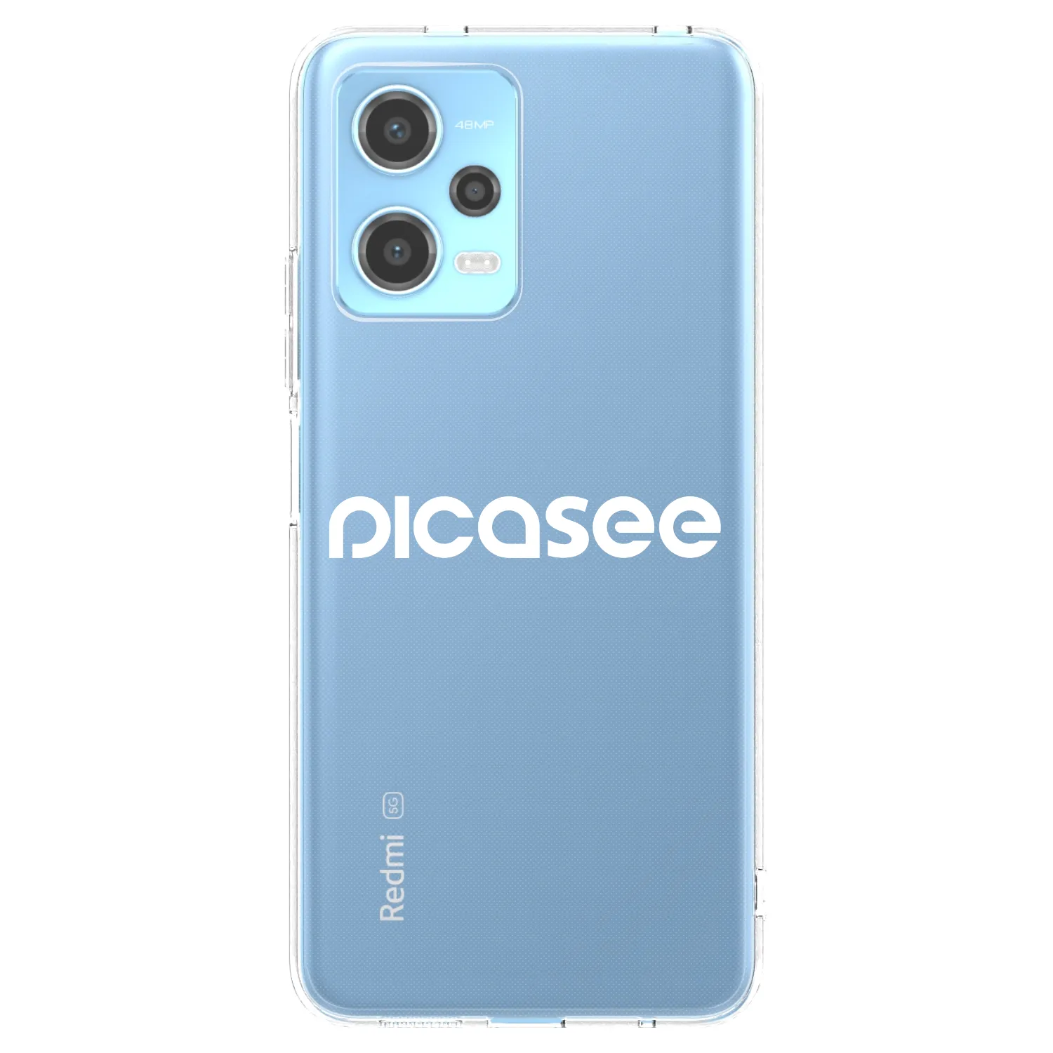 Picasee silikonový průhledný obal pro Xiaomi Redmi Note 12 5G - Picasee - new logo - white