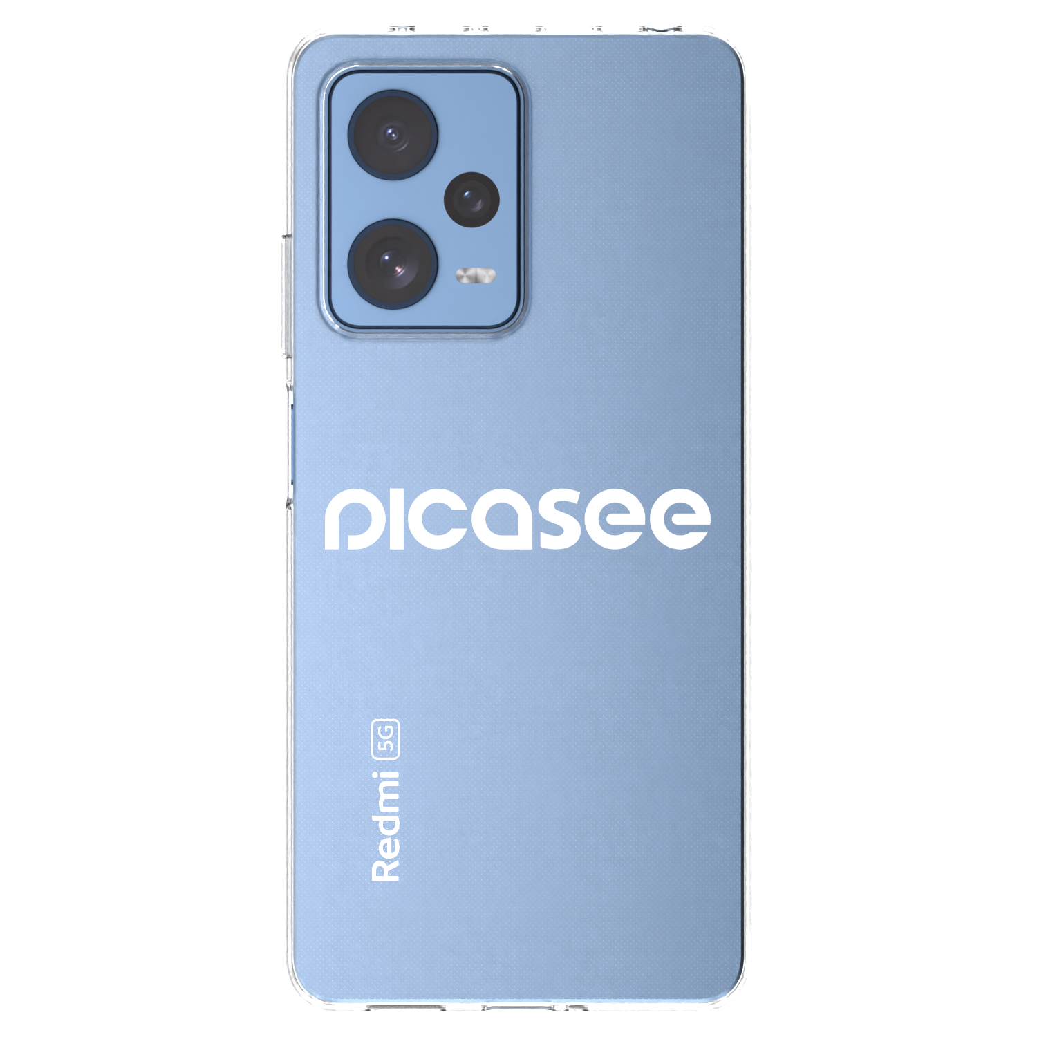 Picasee silikonový průhledný obal pro Xiaomi Redmi Note 12 Pro 5G - Picasee - new logo - white