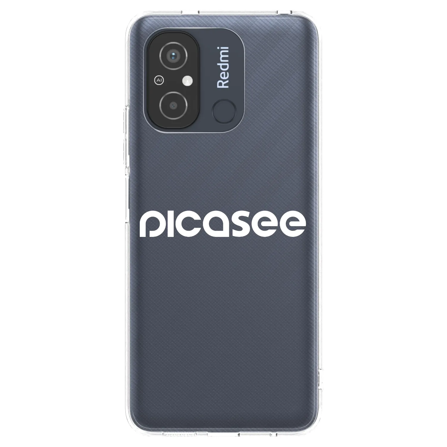 Picasee silikonový průhledný obal pro Xiaomi Redmi 12C - Picasee - new logo - white