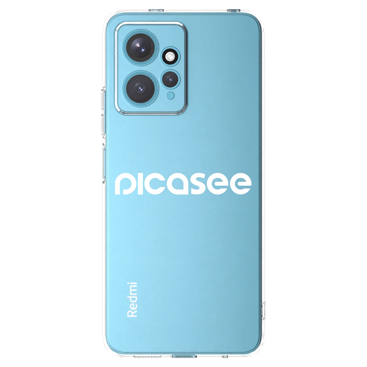 Picasee silikonový průhledný obal pro Xiaomi Redmi Note 12 4G - Picasee - new logo - white