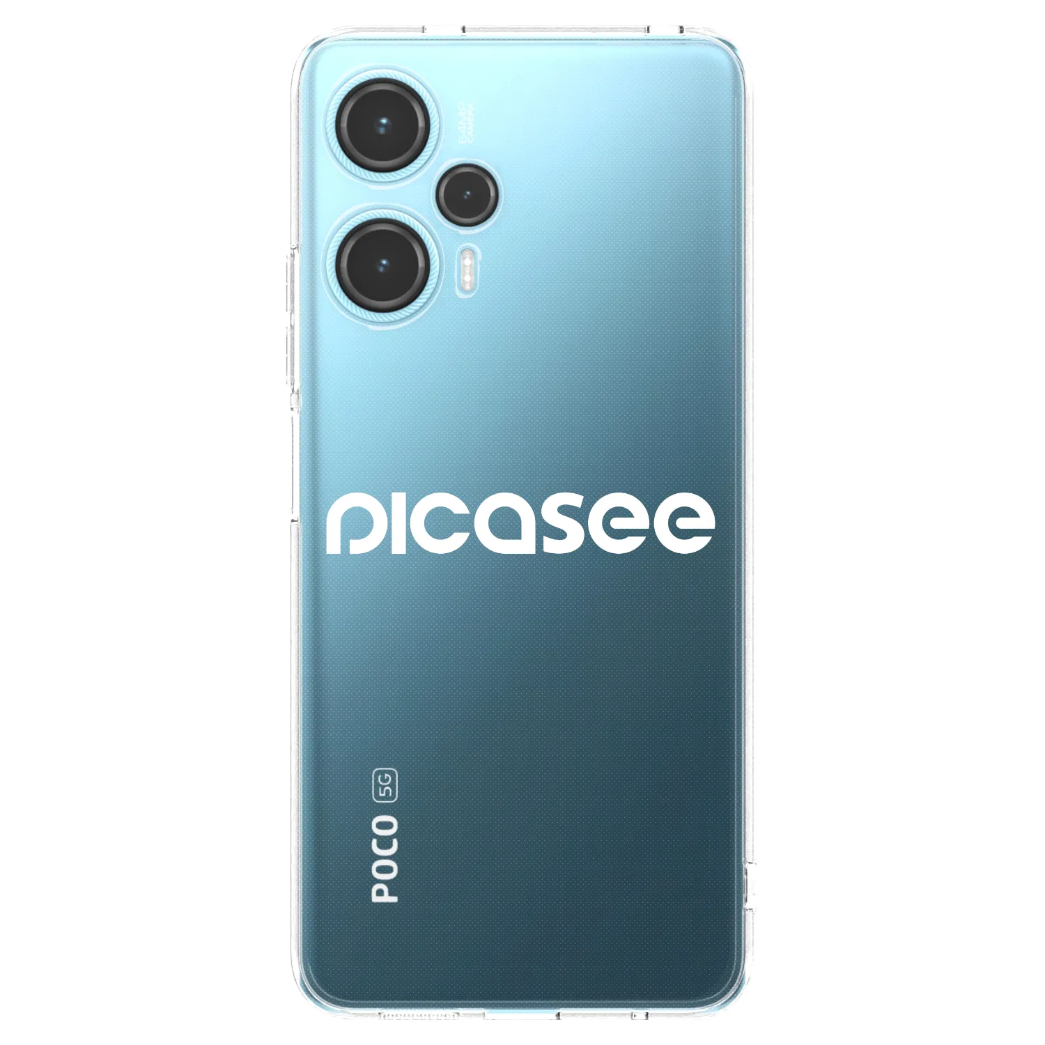 Picasee silikonový průhledný obal pro Xiaomi Poco F5 - Picasee - new logo - white