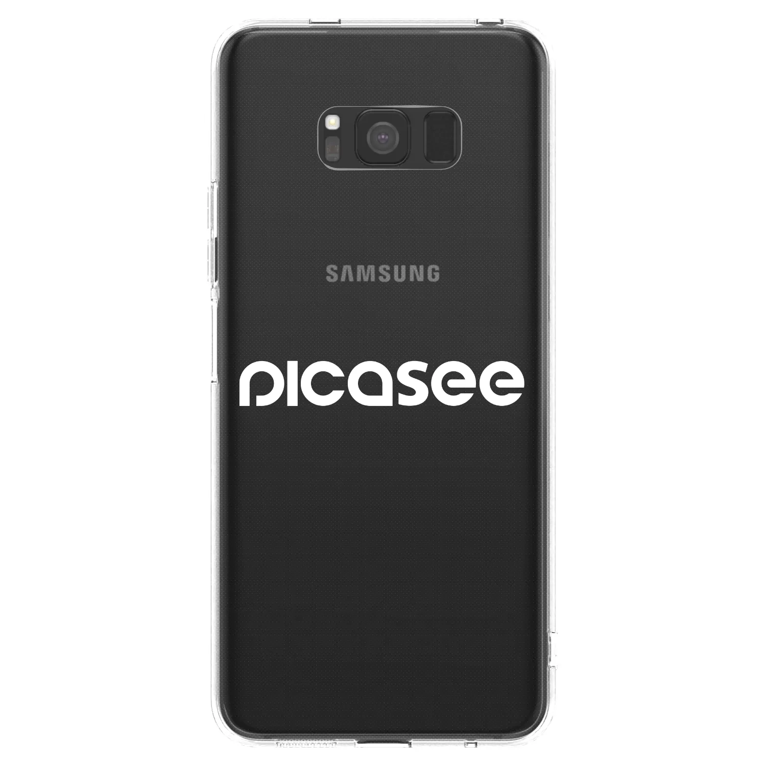 Picasee silikonový průhledný obal pro Samsung Galaxy S8 G950F - Picasee - new logo - white
