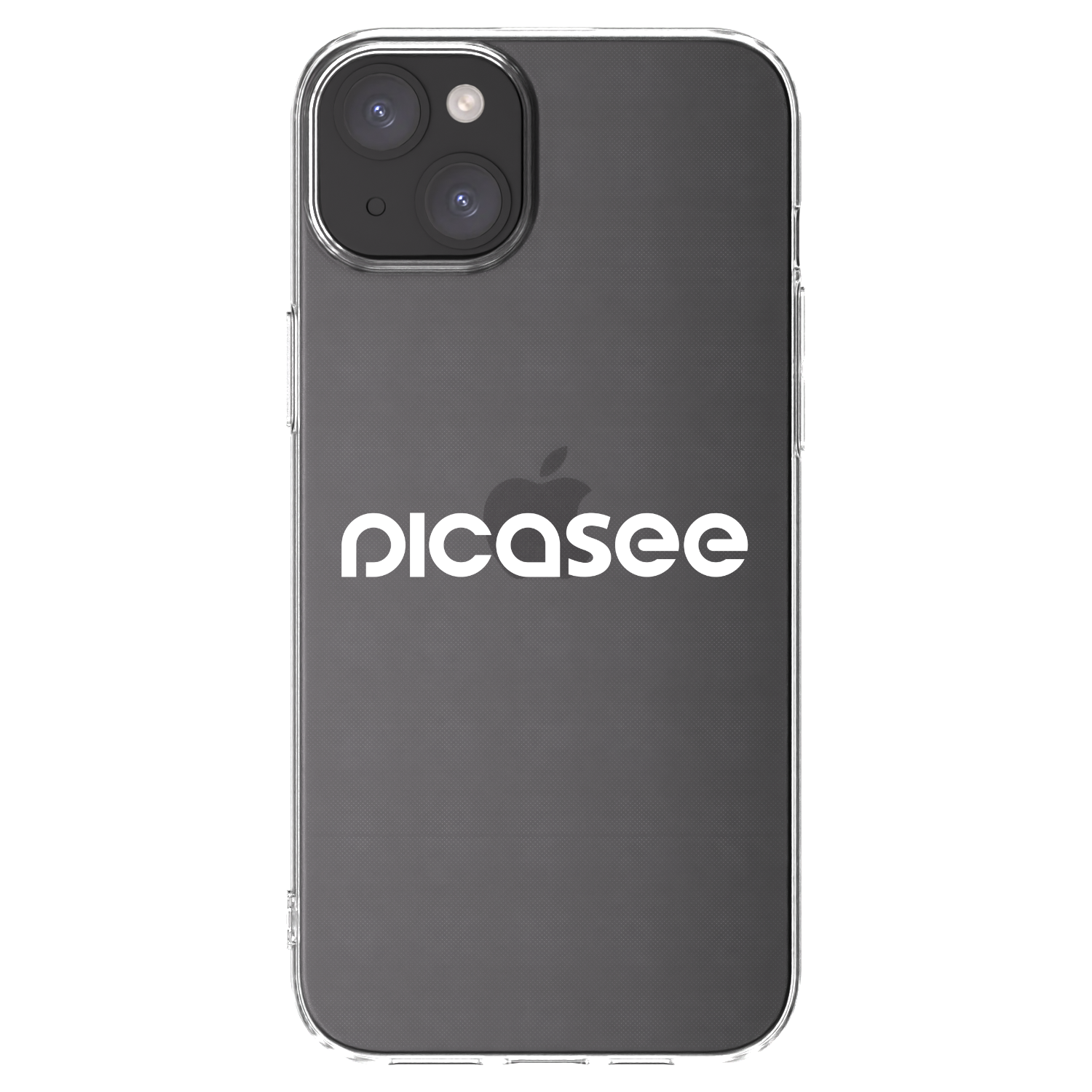 Picasee silikonový průhledný obal pro Apple iPhone 15 Plus - Picasee - new logo - white