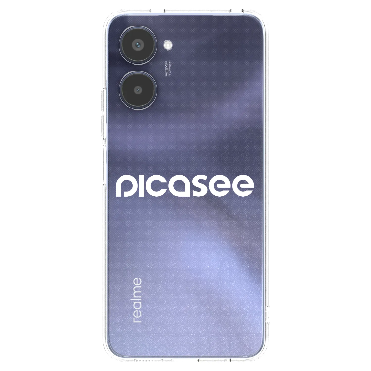 Picasee silikonový průhledný obal pro Realme 10 4G - Picasee - new logo - white