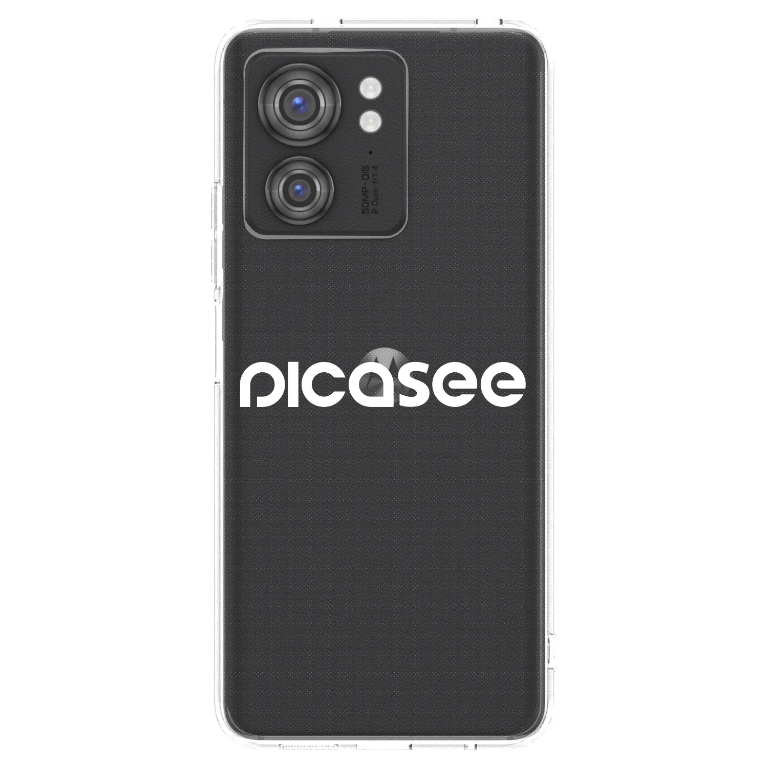 Picasee silikonový průhledný obal pro Motorola Edge 40 - Picasee - new logo - white