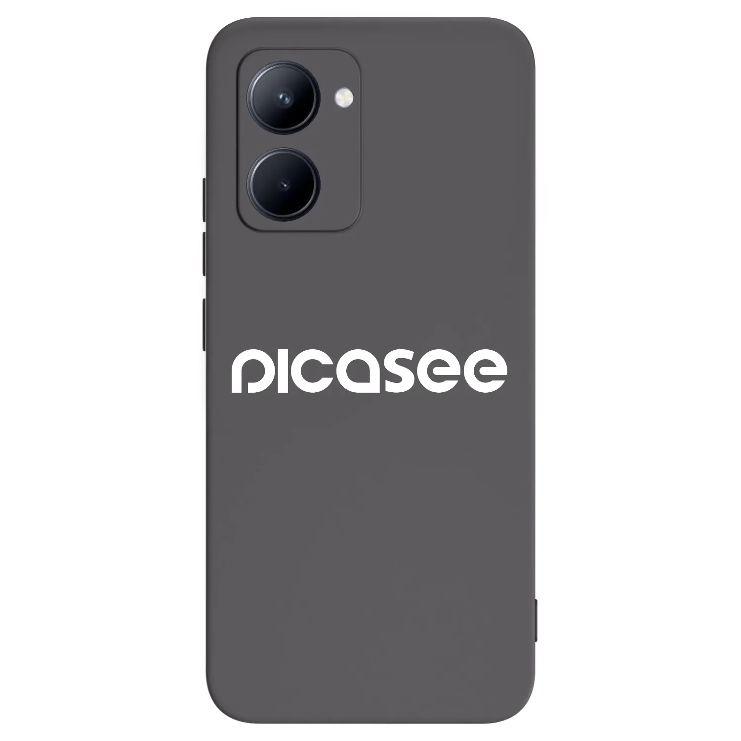 Picasee silikonový černý obal pro Realme C33 (2023) - Picasee - new logo - white