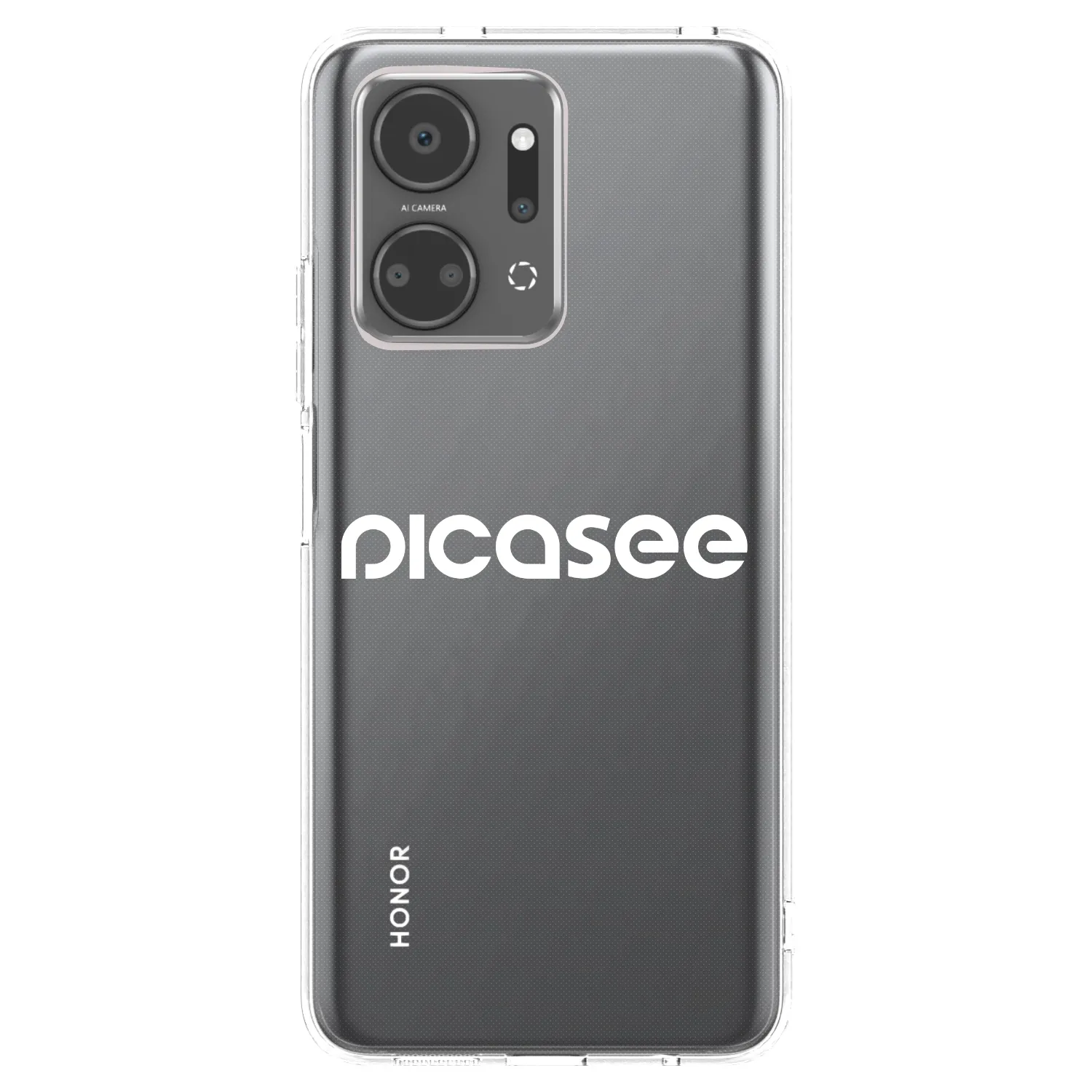 Picasee silikonový průhledný obal pro Honor X7a - Picasee - new logo - white